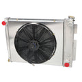3 Row Aluminum Radiator with Shroud Fan for Chevy Camaro Pontiac Firebird (1967–1969)