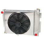 3 Row Aluminum Radiator with Shroud Fan for Chevy Camaro Pontiac Firebird (1967–1969)