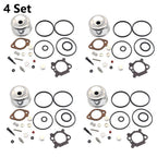 Set of 4 Carburetor Rebuild Kits for B&S 498260 492495 796611 493640