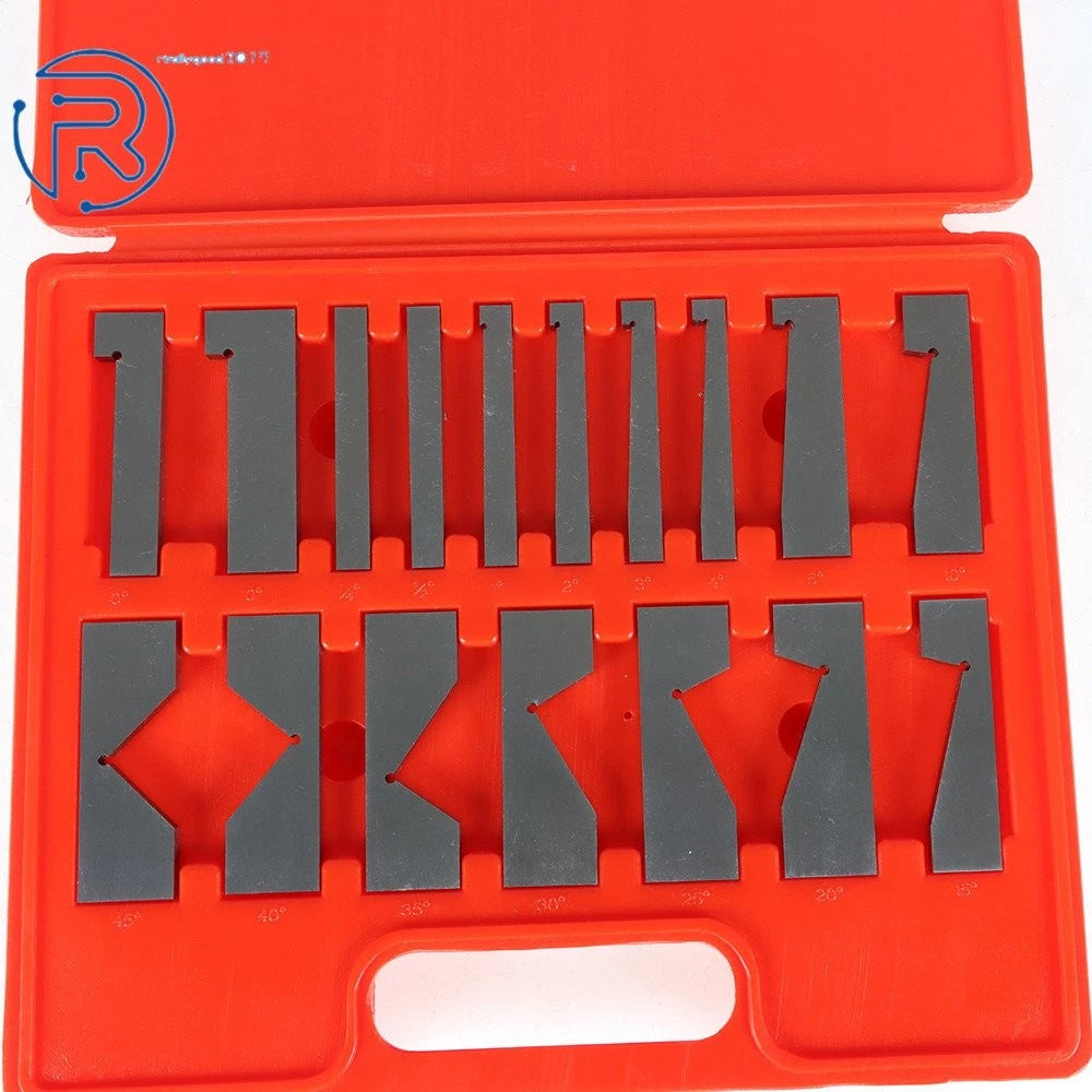 17 Pcs 1/4 to 45 Degree Angle Block Set for Precision Machining