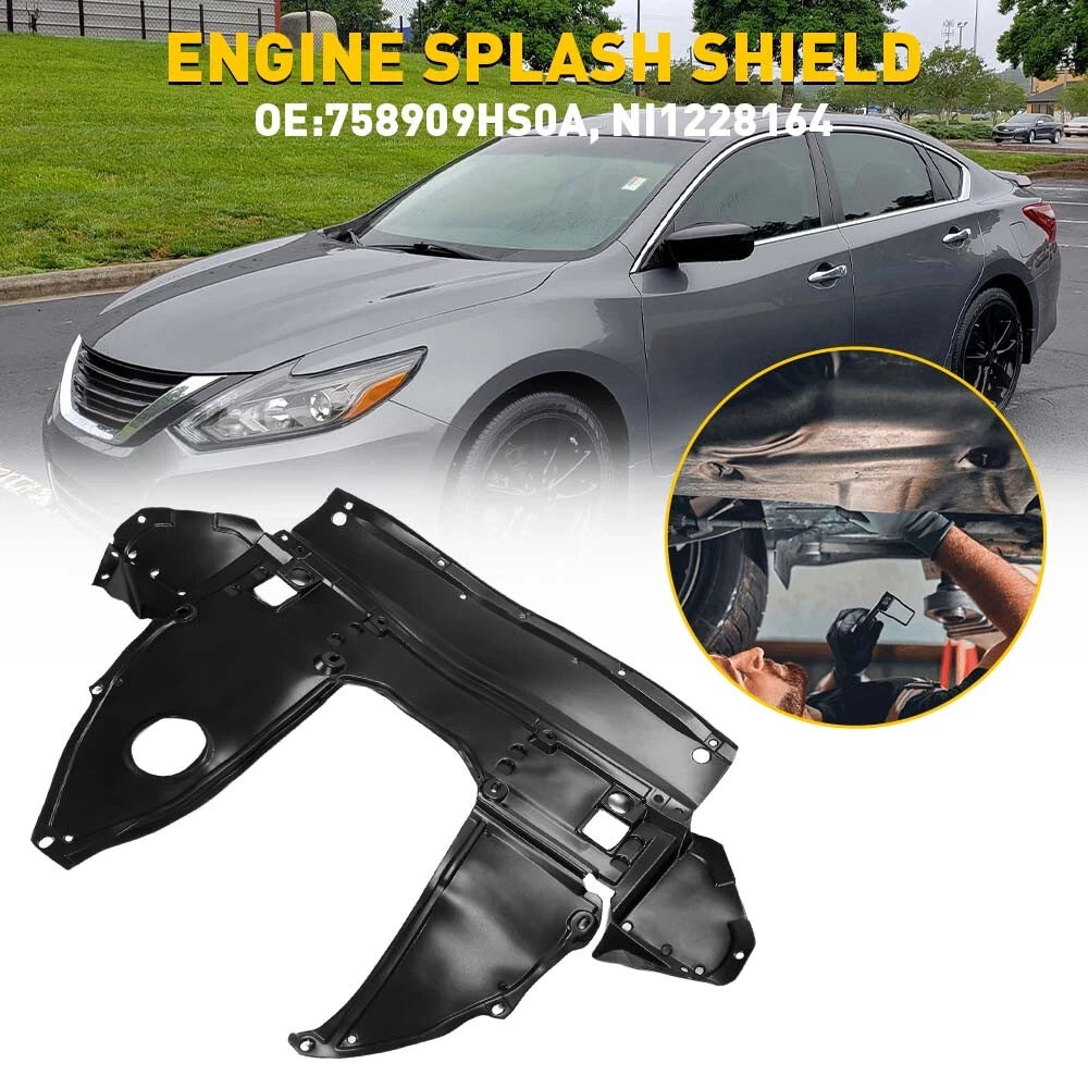 Front Engine Splash Shield for Nissan Altima Maxima (2002–2018) 7589 H