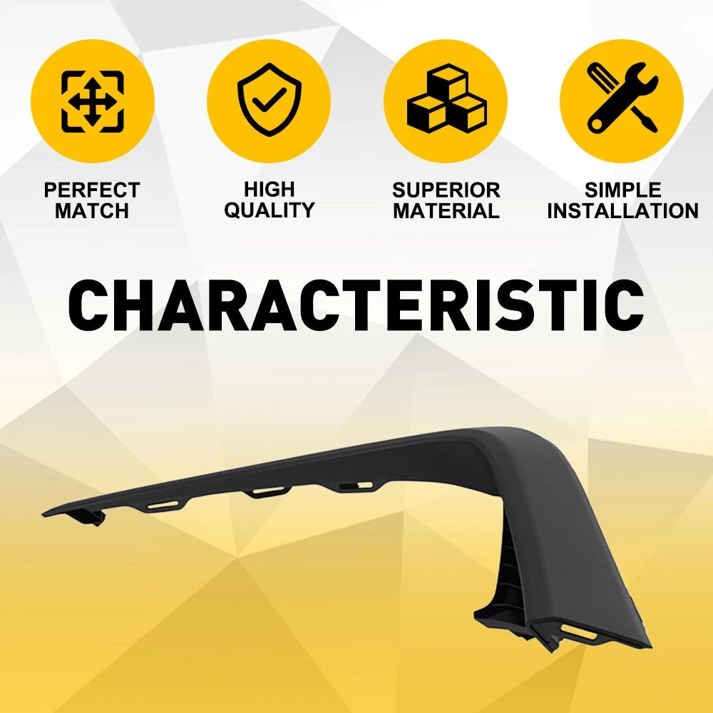 Front Driver Side Upper Bumper Cover Molding for Honda Pilot (2019â2022)