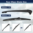Set of 2 Rear Windshield Wiper Blade Arms for Honda Pilot (2009–2015)