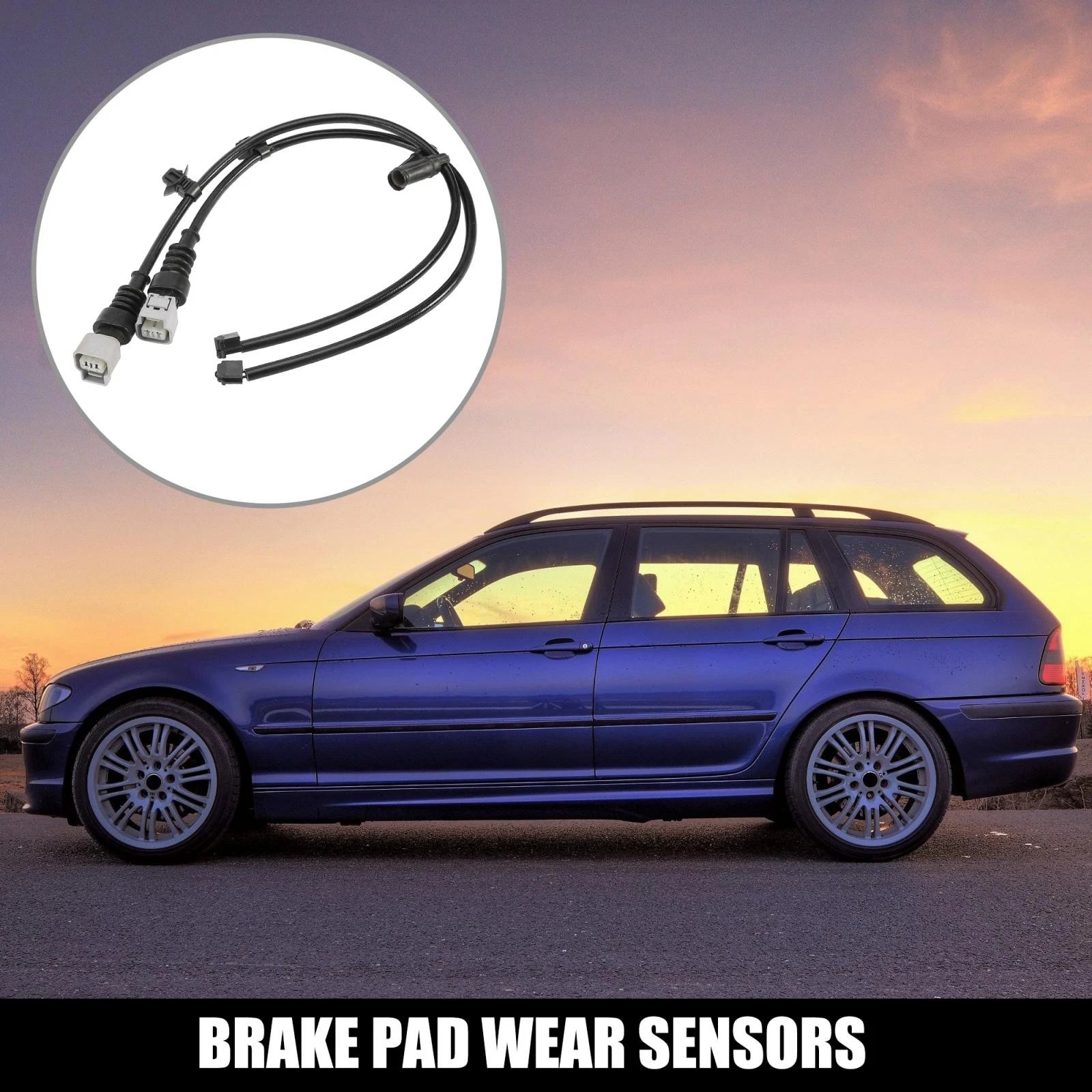 2X Front Brake Pad Wear Warning Sensor 47790-55070 for Lexus LS460 (2002–2019)