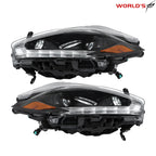 Halogen Black LED DRL Projector Headlights for Nissan Murano (2015–2018)
