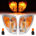 Chrome Amber Corner Lights Signal Marker Lamps for Land Cruiser (1998–2004)