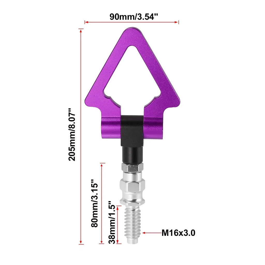 Screw On Tow Hook Triangle Ring for BMW 3 Series Z3 Z4 5 Series Purple