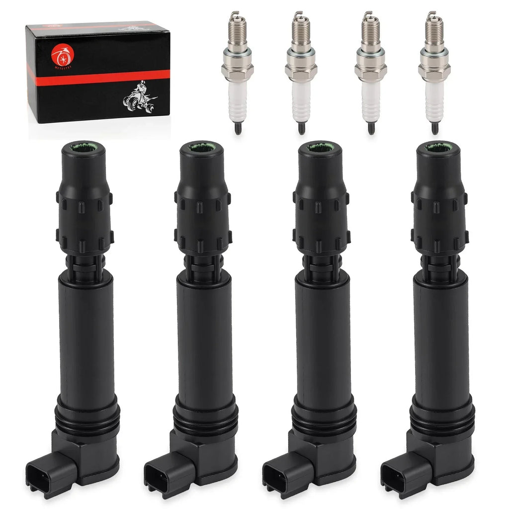 Ignition Coils & Iridium Spark Plug Set 4x for Honda CBR1000RR (2004–2007)