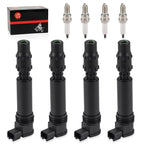 Ignition Coils & Iridium Spark Plug Set 4x for Honda CBR1000RR (2004–2007)