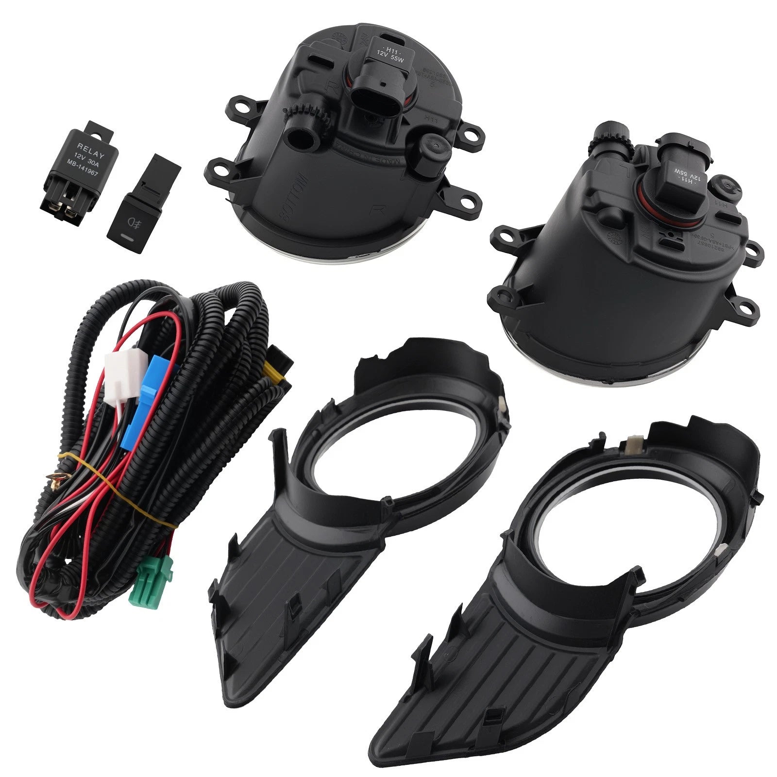 Fog Lights Set for Toyota Sienna (2011–2017) - Includes Switch & Wiring