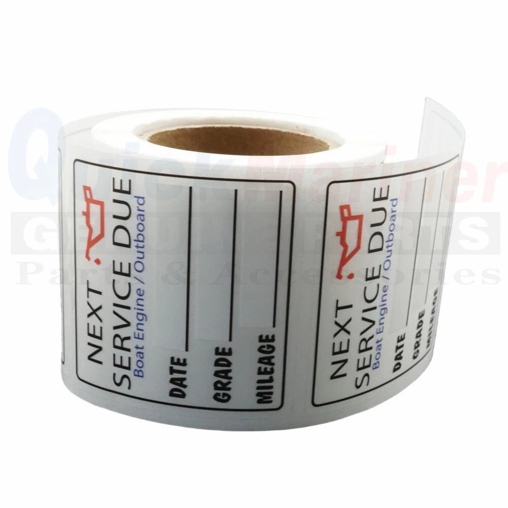 220 Pcs Oil Change Stickers 2”x 2” Service Due Labels