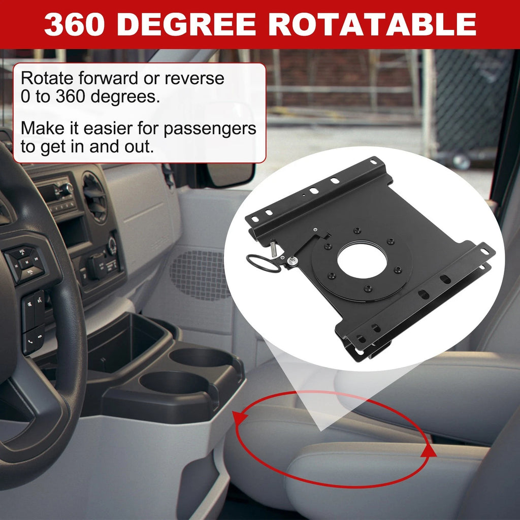 Driver Side Seat Swivel Base Bracket for Ford Econoline E150 E250 E350 E450 (1992-2014)