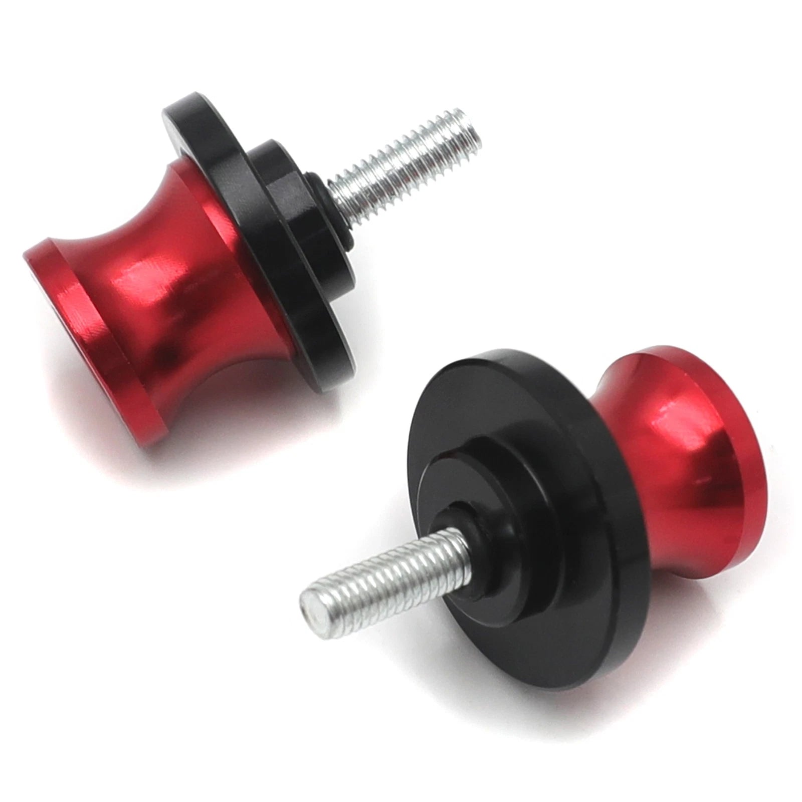 Set of 2 Red CNC Swingarm Spools Sliders for Universal Motorcycles