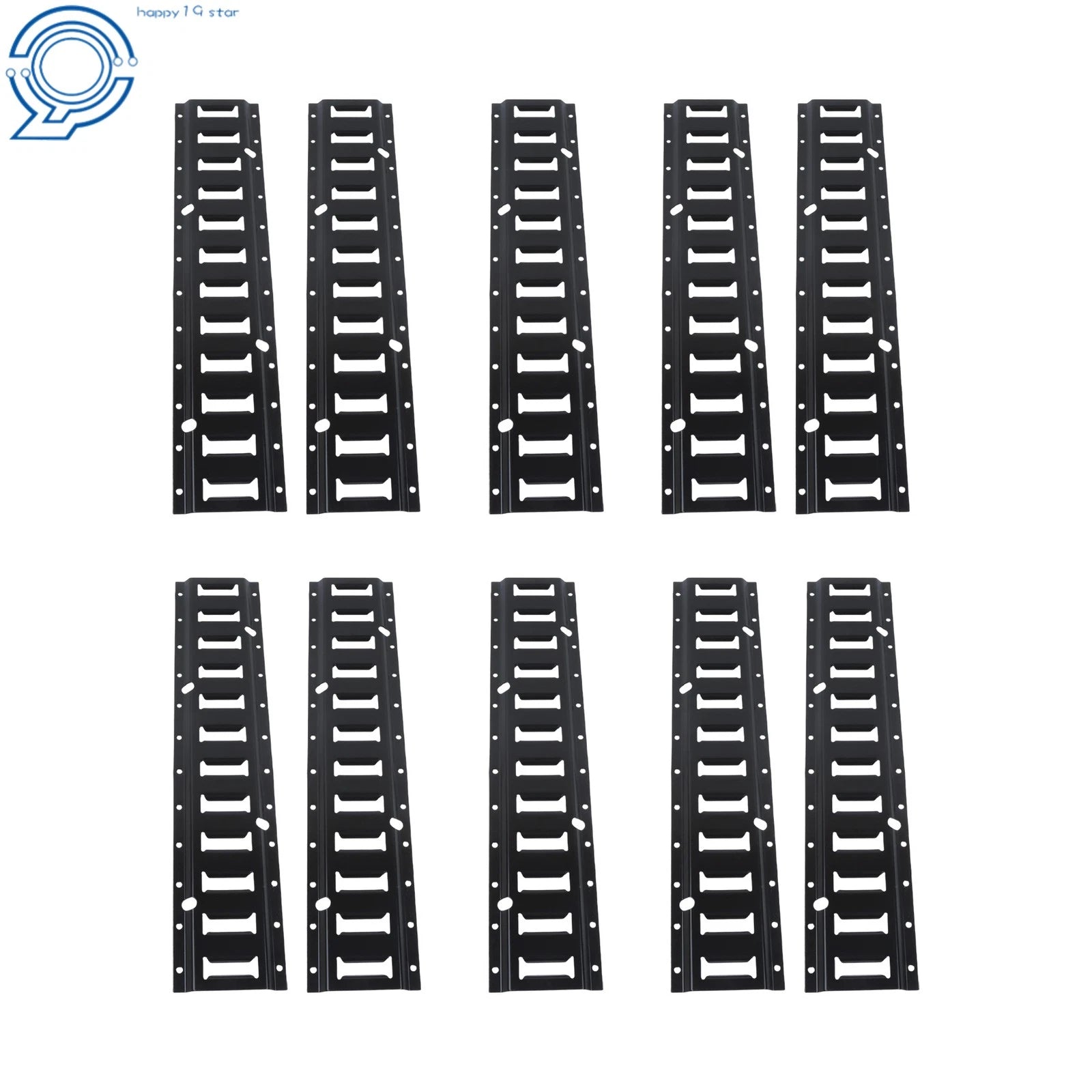 E Track Tie Down Rail Kit for RV Trailer Camper Truck (2' - Set of 10)