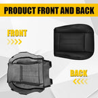 2X Leather Seat Cover for Chrysler Town & Country (2011–2016) Black