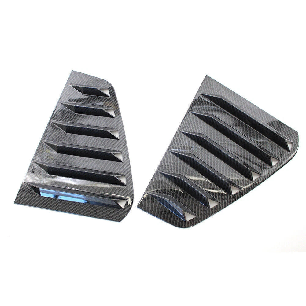 Rear Triangular Window Louvers for Volkswagen Golf 7 (2013–2020) Carbon Fiber Style
