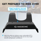 Rear Swingarm Skid Plate Guard for Yamaha YFZ450X (2010–2011), YFZ450R (2009–2024) Black