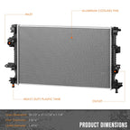 Aluminum Core Cooling Radiator DPI-13658 for Ford Fusion Lincoln MKZ (2017–2020)