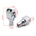 Chrome Foot Pegs Connection Fittings for Honda VTX Sabre Spirit ACE Aero Magna (2002–2009)