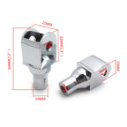Chrome Foot Pegs Connection Fittings for Honda VTX Sabre Spirit ACE Aero Magna (2002–2009)