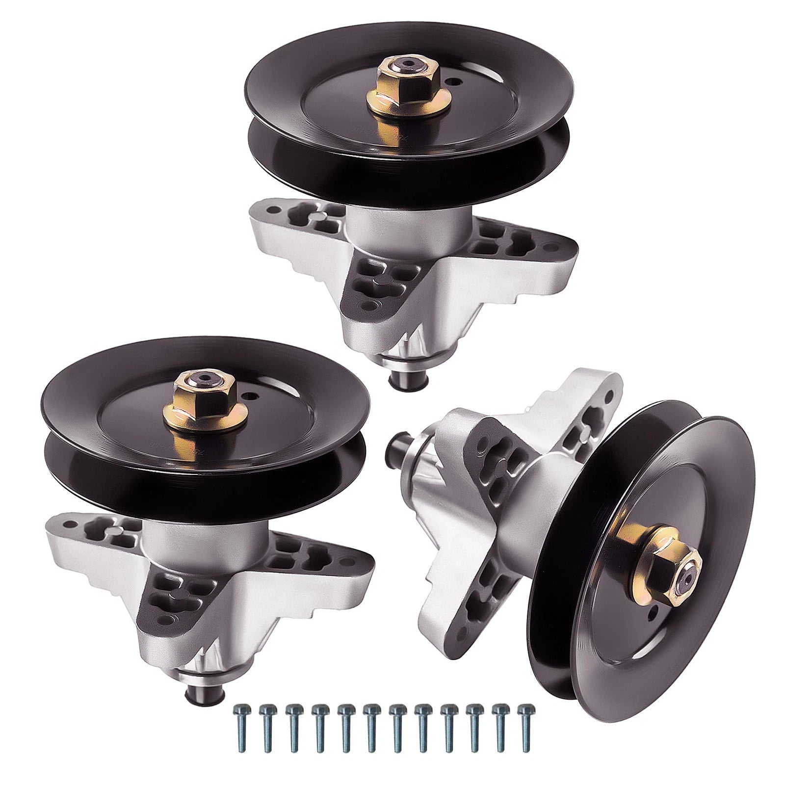 3 Pack Spindle Assembly for MTD 50" Deck (Fits 918-04125, 918-04125A, 918-04126A)