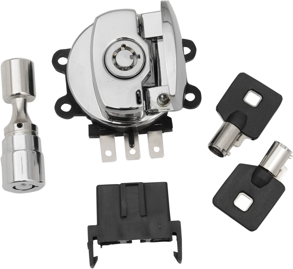 Side Hinge Ignition Switch with Fork Lock for Harley Davidson (21-0209K)