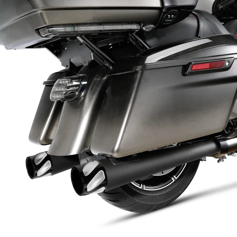 4" Slip-On Megaphone Mufflers Exhaust Pipes for Harley Electra Glide (1995–2016)