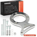 7x Aluminum Polished Power Steering Bracket Kit for Ford Mustang (1982–1992)