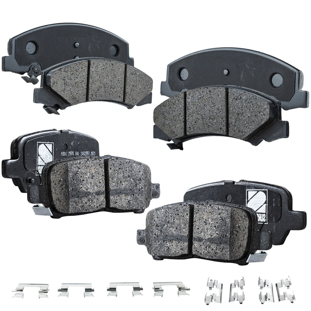 Brake Pad Set for Chevrolet Impala (2011–2013) Front and Rear