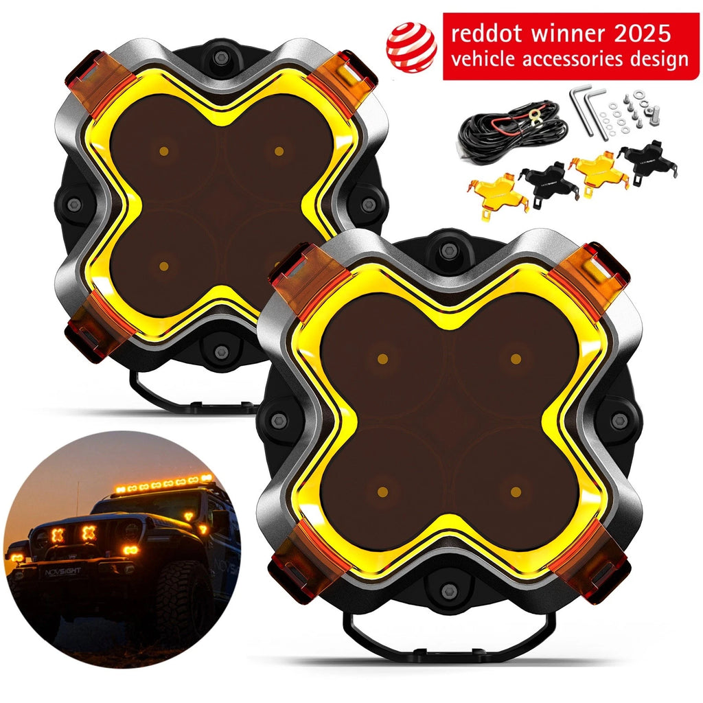 2X 6" LED Work Light Bar Pods for Jeep Truck SUV (2010–2023)
