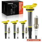 4-Pack Ignition Coil and Iridium Platinum Spark Plug for Toyota Corolla (2014-2019)