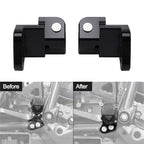 1" Footpeg Lowering Mounts Brackets for Kawasaki KLR650 (1987–2018)