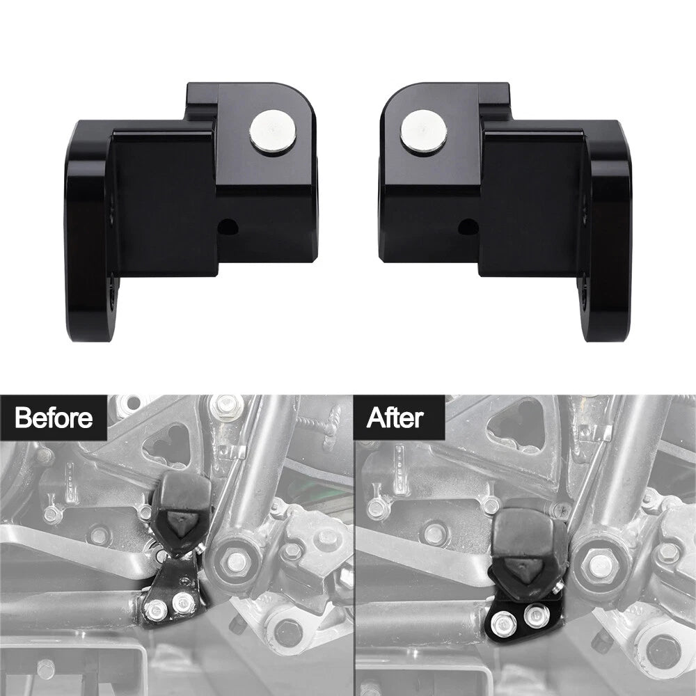 1" Footpeg Lowering Mounts Brackets for Kawasaki KLR650 (1987–2018)