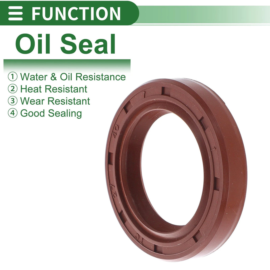 Set of 5 Oil Seal Rotary Shaft Seal FKM Rubber 27x40x7mm