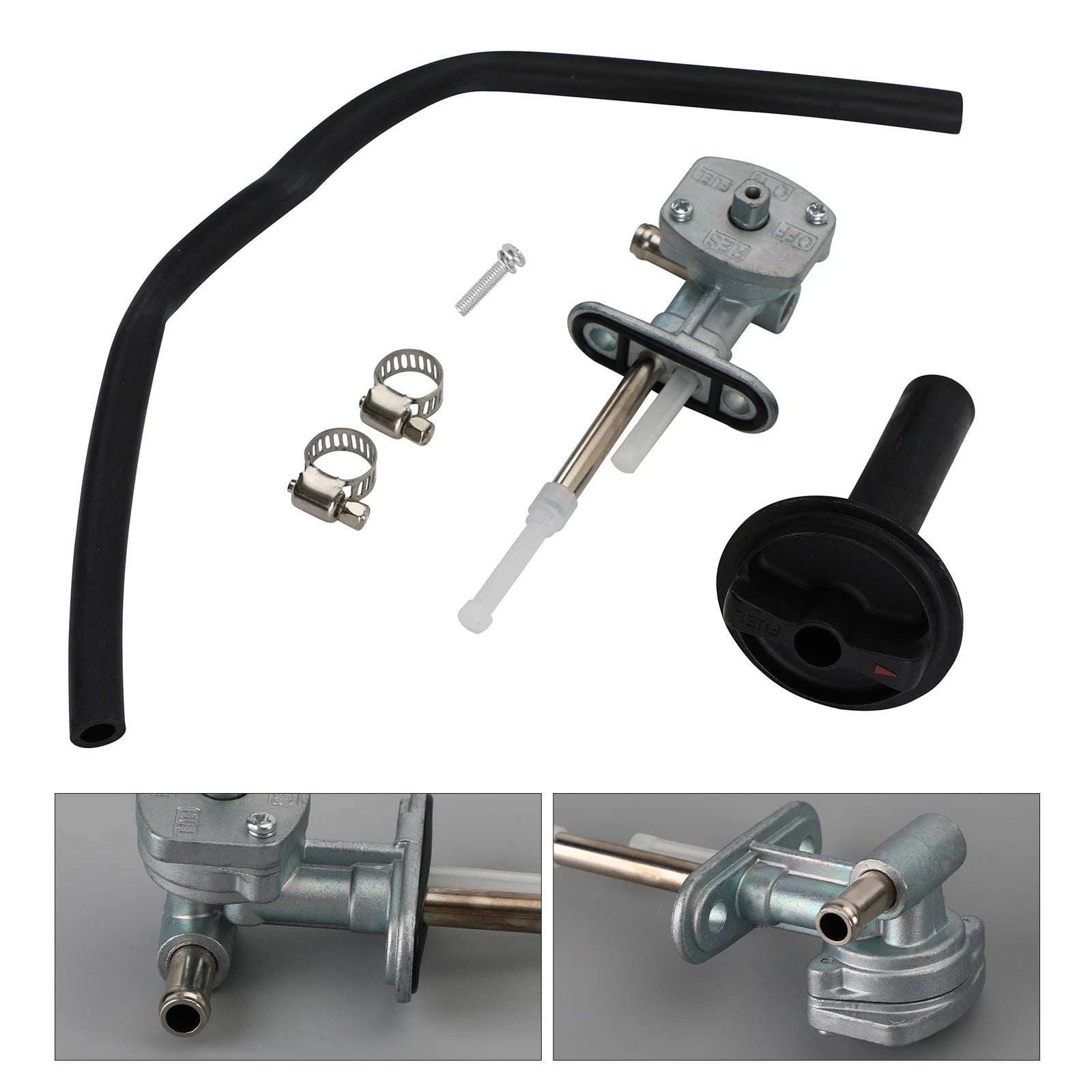 Fuel Valve Petcock & Lever Screw for Yamaha Grizzly YFM350 YFM660 (1998–2006) 5KM-24500-10