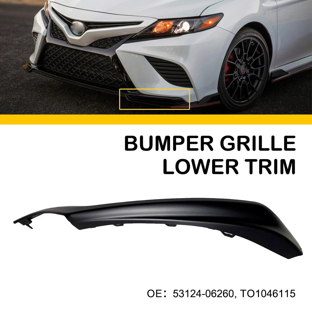 Set of 2 Front Bumper Side Trim for Toyota Camry (2021–2023) Black