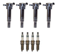 Set of 4 Ignition Coils & 4 Iridium Spark Plugs for Kia Hyundai L4