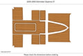 EVA Pad for Eliminator Daytona 27 (2005) - Teak Flooring Mat