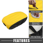 Center Console Armrest Pad Cover for Dodge Charger (2015–2022) Black Yellow