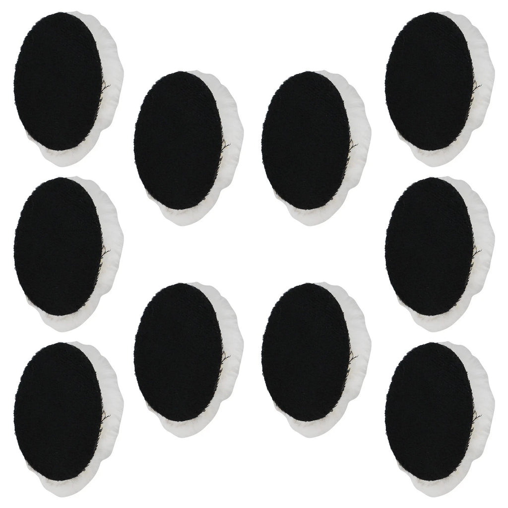 10pcs Wool Buffing Pads for Polishing and Cutting (3 Inch)