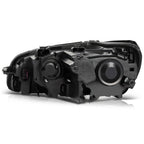 Set of 2 Black Housing Headlights for Volkswagen Passat (2012–2015)