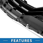 Front Hood Bumper Grille for Toyota Camry (2010) Chrome Silver Black