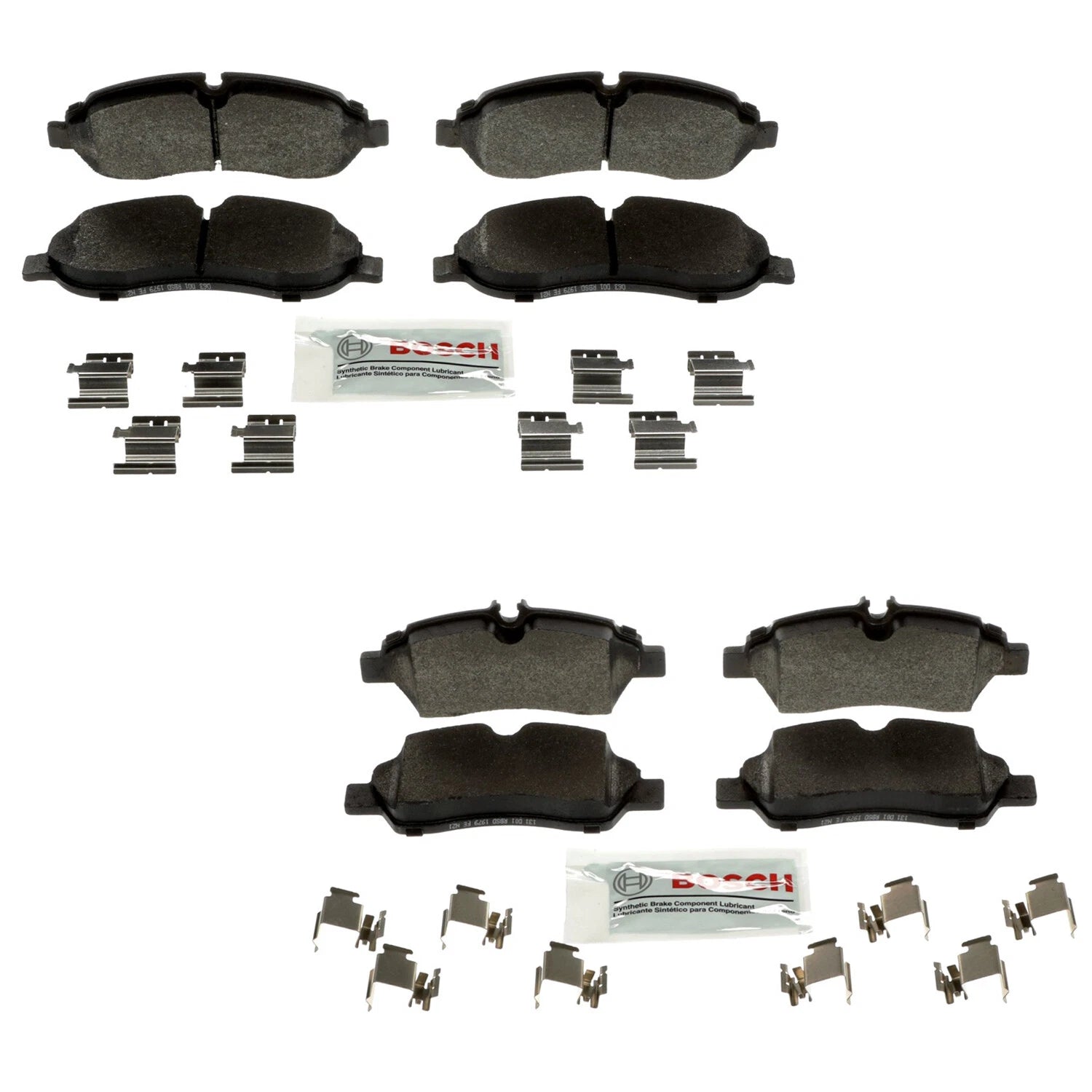 Set of 4 Bosch Severe Duty Semi-Met Disc Brake Pads for Ford Transit-150 (2015–2023)
