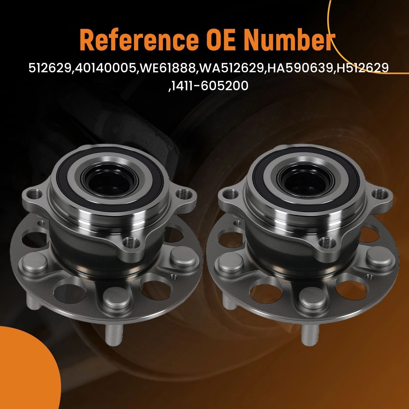 Rear LH RH Wheel Hub & Bearing for Acura MDX (2017–2020) 512629