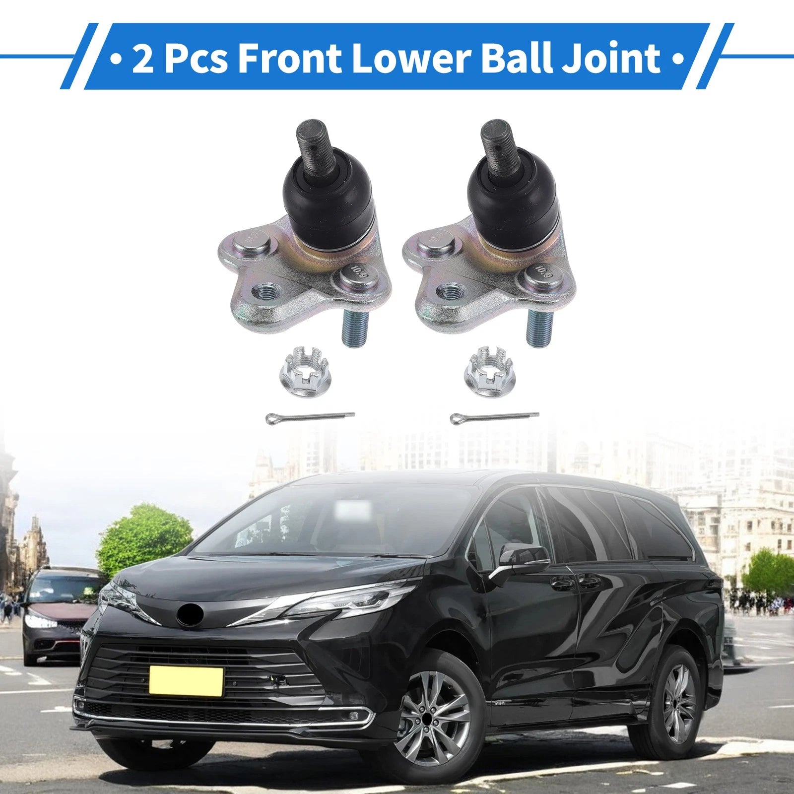 2X Front Lower Ball Joints for Toyota Corolla (1996–2002) K90309/4333009070