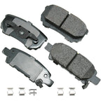 Rear Brake Kit 262mm Disc Akebono Ceramic Pad for Chrysler Dodge Jeep
