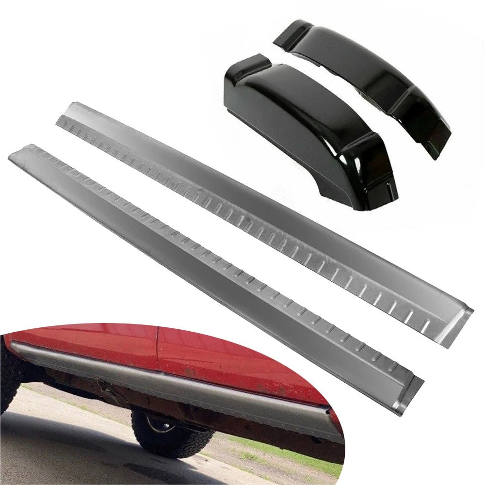 Set of 2 Rocker Panels & Cab Corners for Chevy Silverado GMC Sierra (1999–2007)