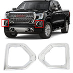 Set of 2 Fog Light Bezel Covers for GMC Sierra 1500 Denali SLT (2019–2020)