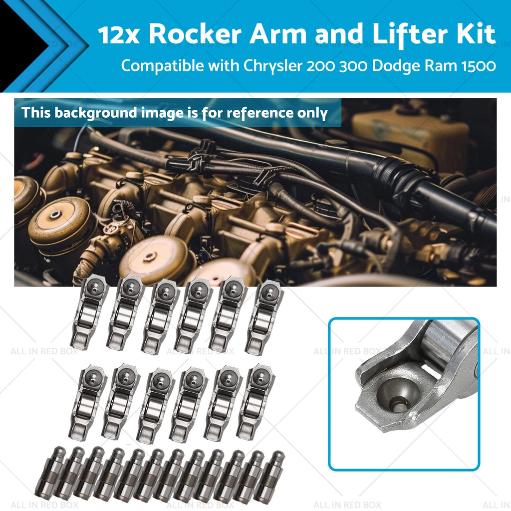 12x Rocker Arm and Lifter Kit for Dodge Ram 1500, Chrysler 200, 300 (2011–2020)