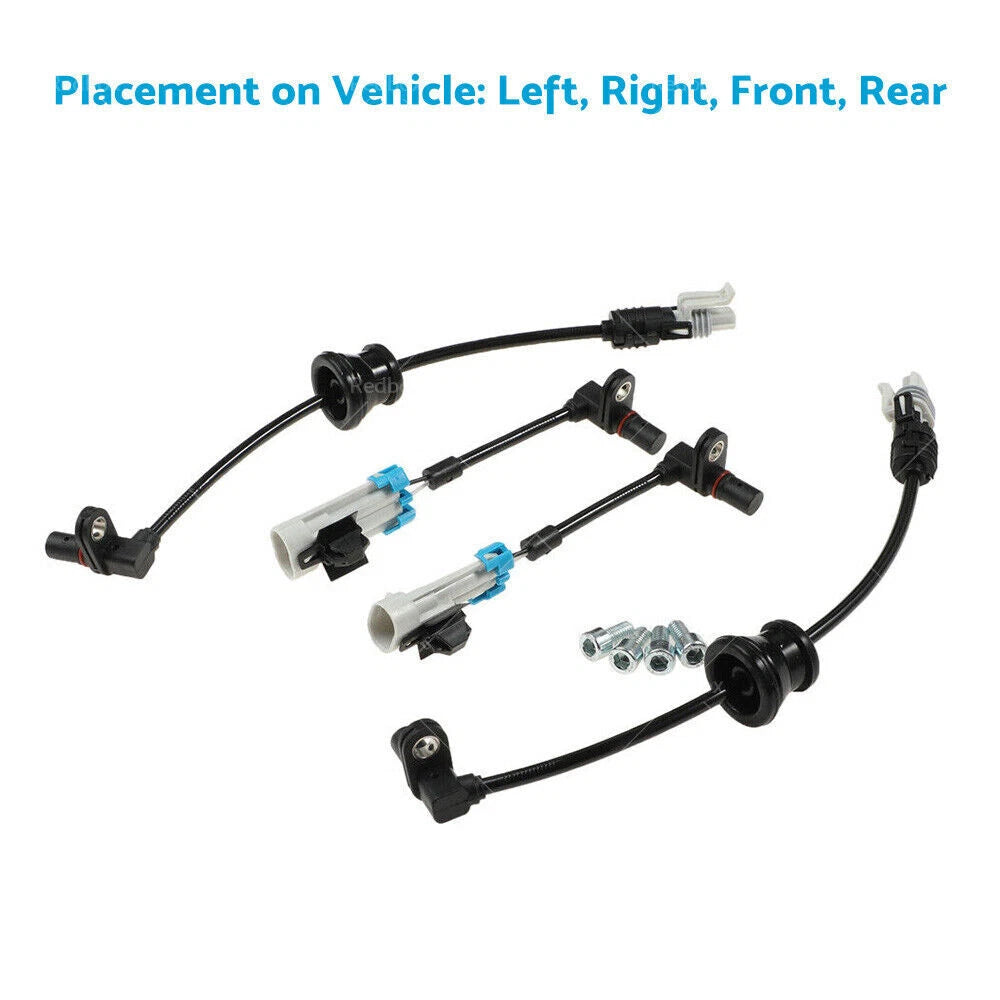 Set of 4 ABS Wheel Speed Sensors for Holden Captiva (2007–2017) 96626080 96626078